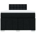 vidaXL Boxspring posteľ s matracom čierna 120x190 cm látka