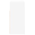 vidaXL Komoda s LED svetlami biela 80x35x75 cm