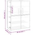 vidaXL Skrinka na topánky krémová 60x28x90 cm látková