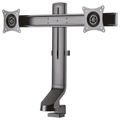 Neomounts FPMA-D860DBLACK /Držák displeje/na stůl/10-27"/svorka+průchodka/VESA 100X100/nosn.2x7kg/2 displeje/černý Držák, VESA, stolní, pro 2 ploché monitory, úhloprícka 10"-27", náklon 20°, otácení 20°, rotace 360°, nosnost 14kg, cerný