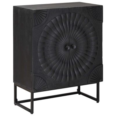 vidaXL Servírovacia skriňa Čierny 55 x 30 x 70 cm