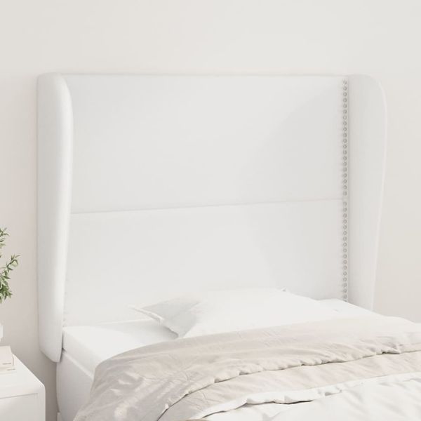vidaXL Čelo postele so záhybmi modré 83x23x118/128 cm umelá koža