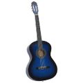 vidaXL Klasická gitara pre začiatočníkov modrá 4/4 39" lipové drevo