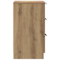 vidaXL Nočné stolíky 2 ks dub artisan 40x36x65 cm kompozitné drevo