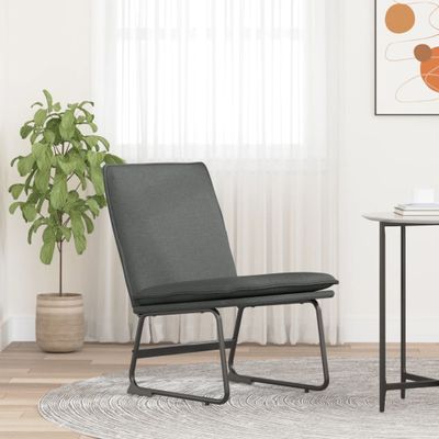 vidaXL Kreslo tmavošedé 52x75x76 cm látka