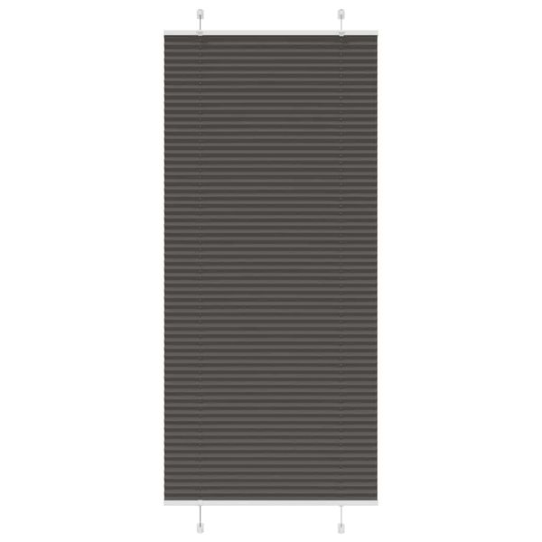 vidaXL plisovaná roleta čierna 90x200 cm Šírka látky 89,4 cm