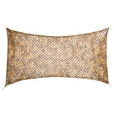 vidaXL Maskovacia sieť s úložnou taškou 708x423 cm piesková