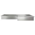 vidaXL Slimákové zábrany 16 ks 100 x 3,5 x 25 cm Pozinkovaná oceľ