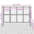 vidaXL Záhradná brána z ocele 350x200 cm antracitová
