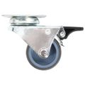 vidaXL Dvojité otočné kolieska s dvojitou brzdou 4 ks, 50 mm