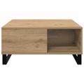 vidaXL Konferenčný stolík Remeselný dub 80 x 80 x 36,5 cm