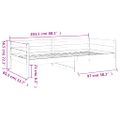 vidaXL Denná posteľ s matracom 80x200 cm masívna borovica