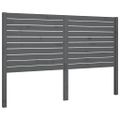 vidaXL Čelo postele sivé 206x4x100 cm masívna borovica