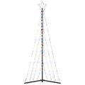 vidaXL LED vianočný stromček 339 LED farebné 187 cm