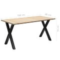 vidaXL Jedálenský stôl 160x80x76 cm borovicové drevo