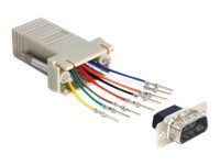 Sériový adaptér - RJ-45 (F) do DB-9 (M)