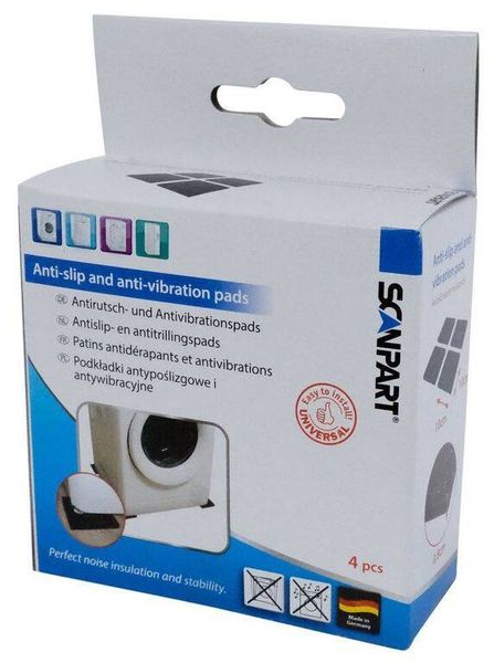 ScanPart Antivibračné tlmiace podložky pod práčku, 4 ks