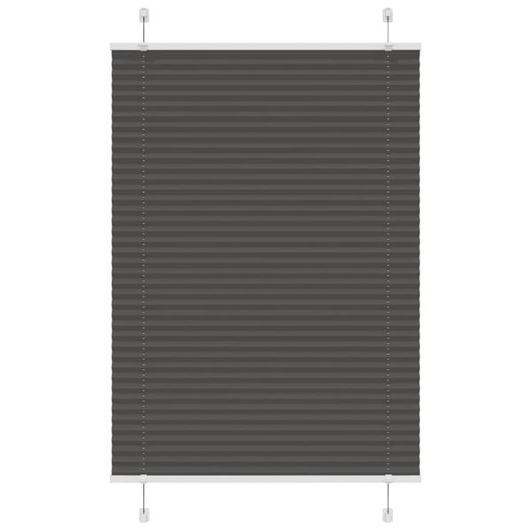 vidaXL plisovaná roleta čierna 100x150 cm Šírka látky 99,4 cm