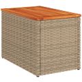 vidaXL Záhradné príručné stolíky 2ks béžové 55x34x37cm polyratan masív