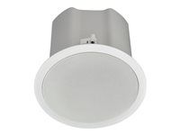 Reproduktor - pre PA systém - 50 watt - 2-cestný - koaxiál - biela (farba mriežky - biela)