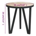 vidaXL Čajový stolík dub sonoma Ø35 cm MDF