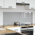 vidaXL Kuchynský obklad 2 ks Svetlosivá 70 x 50 cm tvrdené sklo