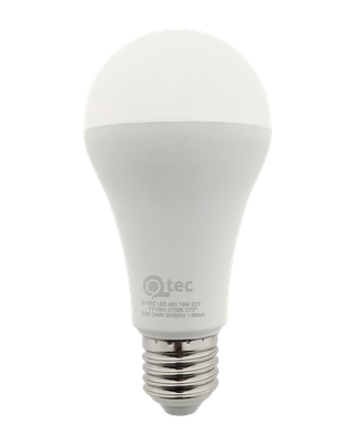 LED žiarovka Qtec 19W A65 E27 2700K