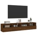 vidaXL TV nástenné skrinky 2 ks hnedý dub 80x30x30cm kompozitné drevo