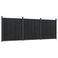 vidaXL Plotový panel sivý 526x186 cm WPC
