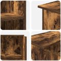 vidaXL Recepčný stôl dymový dub 100x50x103,5 cm kompozitné drevo
