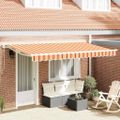 vidaXL Rám markízy Viacfarebný 400 x 200 cm Polyester s PU povrchom