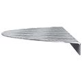 vidaXL Schodový rošt 15 ks 60 x 18 x 2,5 cm Strieborná Hliník