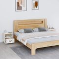 vidaXL Nočné stolíky 2 ks biele 40x34x45 cm borovicový masív