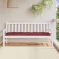 vidaXL Podložka na záhradnú lavičku vínová melanž 180x50x7cm látka