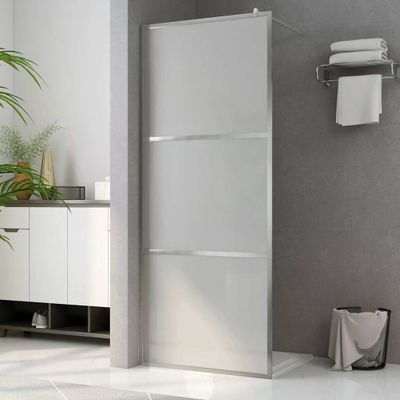 vidaXL Sprchová zástena z nepriehľadného ESG skla 140x195 cm