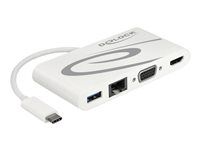 Retail Pack - dokovacia stanica - USB-C 3.1 - VGA, HDMI - 1GbE