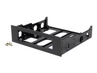 Mount 3.5" HDD in 5.25" Bay - Hard Drive Mounting Bracket w/ Mounting Screws (BRACKETFDBK) - Bay adaptér pre dátový sklad - čierna - pre P/N: 25SATSAS35HD, 35FCREADBU3, 35SAT225S3R, HSB225S3R, S251BU31REM, SATBP125VP