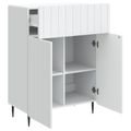 vidaXL Servírovacia skriňa Biela 66 x 34,5 x 92 cm Kompozitné drevo