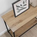 vidaXL Konzolový stôl dub artisan 75 x 30.5 x 75 cm Kompozitné drevo