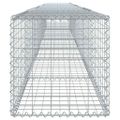 vidaXL Gabiónový kôš s krytom 700x50x50 cm pozinkované železo