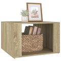 vidaXL Nočný stolík dub sonoma 57x55x36 cm spracované drevo