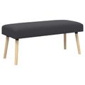 vidaXL lavička Jednofarebný Tmavosivá 110 x 40 x 46 cm Bouclé