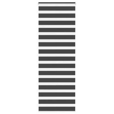 vidaXL Zebra roleta čierna 90x200 cm šírka látky 85,9 cm polyester