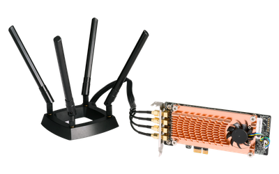 QNAP QWA-AC2600 - PCIe bezdrôtový sieťový adaptér (802.11n a 802.11ac) pre NAS alebo PC