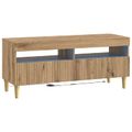 vidaXL 5-dielny LED TV kabinet Dub artisan Kompozitné drevo