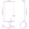 vidaXL Nohy ku konzolovému stolíku v tvare U, 2 ks, antracitové, 28 x (72-73) cm, oceľ
