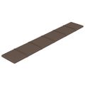 vidaXL Nástenné panely 12 ks sivohnedé 90x15 cm látka 1,62 m²