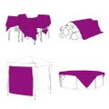 vidaXL Priehľadná plachta s okami 1x4 m PVC