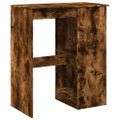 vidaXL Barový stôl s policami dymový dub 90x47,5x103,5cm kompoz. drevo