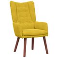 vidaXL kreslo Žltá 63 x 67 x 94 cm Zamat